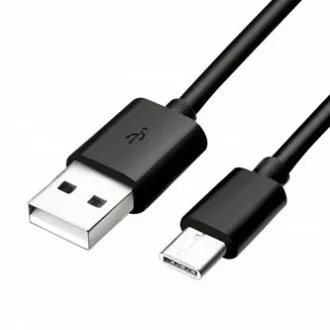 Logo USB kábel (2.0), USB A csatlakozó - USB C csatlakozó, 1m, fekete, buborékcsomagolás, ELADÓ