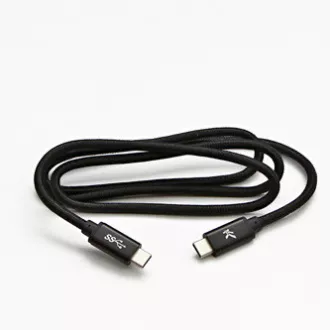 Logo USB kábel (3.2 gen 1), USB C hím - USB C hím, 1m, 5 Gbps, 5V/3A, fekete, doboz, nejlonfonat, alumínium csatlakozóburkolat Logo USB kábel (3.2 gen 1), USB C hím - USB C hím, 1m, 5 Gbps, 5V/3A, fekete, doboz, nejlonfonat, alumínium csatlakozóburkolat