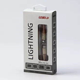 Logo USB kábel (2.0), USB C hím - Apple Lightning hím, 2m, MFi tanúsítás, 5V/3A, arany, doboz, nejlonfonat, alumínium Logo USB kábel (2.0), USB C hím - Apple Lightning hím, 2m, MFi tanúsítás, 5V/3A, arany, doboz, nejlonfonat, alumínium