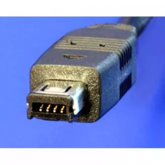 Logo USB kábel (1.1), USB A csatlakozó - 4-pin csatlakozó, 0,7m, behúzható, fekete, HIROSE