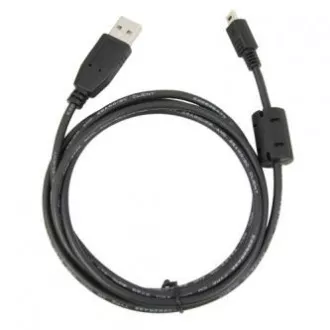 USB kábel (2.0), USB A hím - 14 tűs hím, 26718, 1.8m, fekete, FUJI, ELADÓ