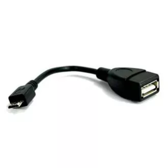 USB kábel (2.0), microUSB férfi - USB A női, 0,15m, OTG, fekete, ELADÓ USB kábel (2.0), microUSB férfi - USB A női, 0,15m, OTG, fekete, ELADÓ
