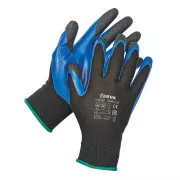 GARRULUS FH áztató kesztyű. latex fekete színben