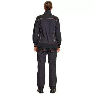 KNOXFIELD LADY kabát antracit / piros KNOXFIELD LADY kabát antracit / piros