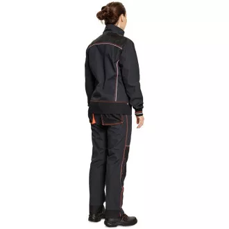KNOXFIELD LADY kabát antracit / piros KNOXFIELD LADY kabát antracit / piros