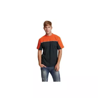 EMERTON póló fekete/narancs
