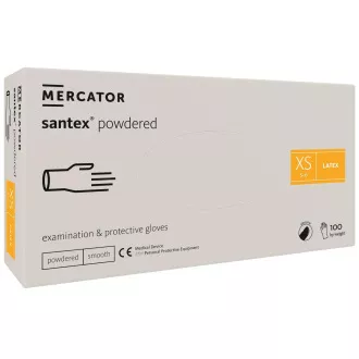 SANTEX POWDERED - Latex púderes testkesztyű, 100 db