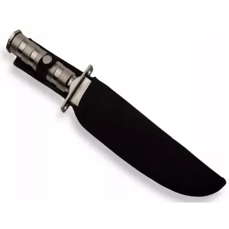 Taktikai kés MILITARY FINKA SURVIVAL 35 cm fekete/ezüst