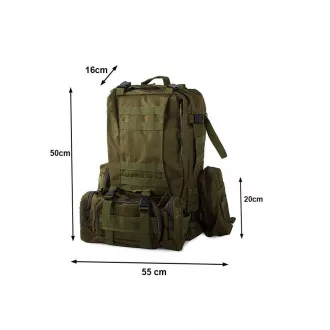 Lynx terepszínű hátizsák, katonai terepszínű - 48,5 l