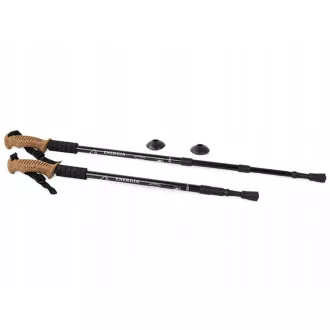Nordic Walking túrabotok ergonomikus parafa nyéllel, 135 cm, 2 db
