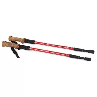 Nordic Walking túrabotok ergonomikus parafa nyéllel, 135 cm, 2 db