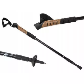 Nordic Walking túrabotok parafa nyéllel, 135 cm, 2 db