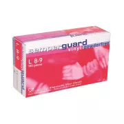 Egyszer használatos kesztyű SEMPERGUARD® VINYL 09/L - púdermentes - átlátszó | A5054/09
