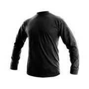 Férfi hosszú ujjú póló PETR, fekete, 1,5 mm-es méret, w. S