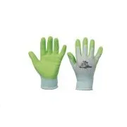 FUDGE nylon kesztyű. latex. dl zöld