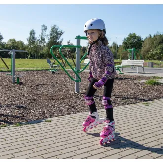 Görkorcsolya 4in1 Enero KIDS - rózsaszín és fehér