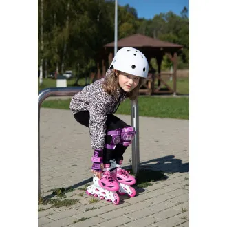 Görkorcsolya 4in1 Enero KIDS - rózsaszín és fehér