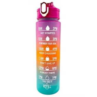 Motivációs sportpalack 3in1, 2000 ml   900 ml   300 ml