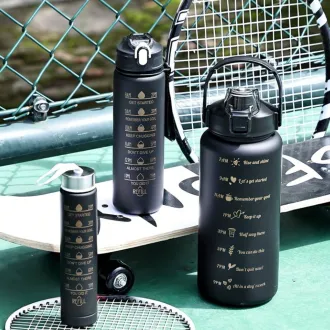 Motivációs sportpalack 3in1, 2000 ml   900 ml   300 ml