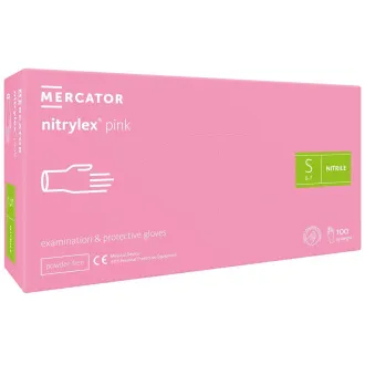 NITRYLEX PINK - Nitril kesztyű (púdermentes) rózsaszín, 100 db