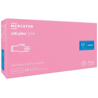 NITRYLEX PINK - Nitril kesztyű (púdermentes) rózsaszín, 100 db