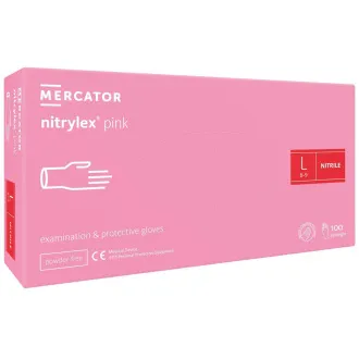 NITRYLEX PINK - Nitril kesztyű (púdermentes) rózsaszín, 100 db
