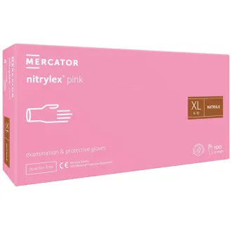 NITRYLEX PINK - Nitril kesztyű (púdermentes) rózsaszín, 100 db