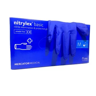 NITRYLEX BASIC - Nitril kesztyű (púder nélkül) sötétkék, 100 db