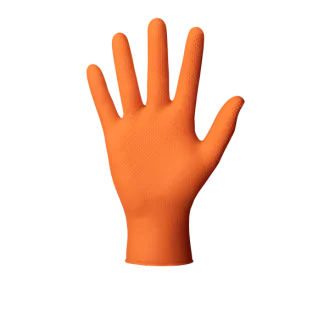 MERCATOR® GOGRIP - Nitril kesztyű, púdermentes, 50 db, narancssárga