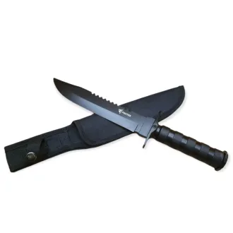 Taktikai kés MILITARY FINKA SURVIVAL 35 cm fekete/ezüst Taktikai kés MILITARY FINKA SURVIVAL 35 cm fekete/ezüst