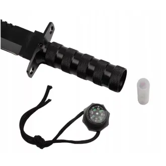 Taktikai kés MILITARY FINKA SURVIVAL 35 cm fekete/ezüst Taktikai kés MILITARY FINKA SURVIVAL 35 cm fekete/ezüst