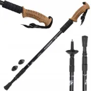 Nordic Walking túrabotok ergonomikus parafa nyéllel, 135 cm, 2 db