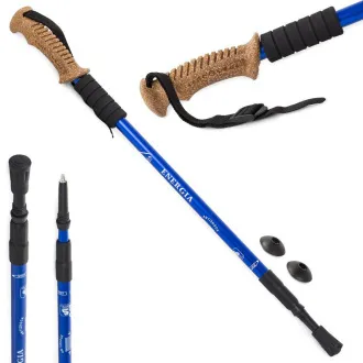 Nordic Walking túrabotok ergonomikus parafa nyéllel, 135 cm, 2 db