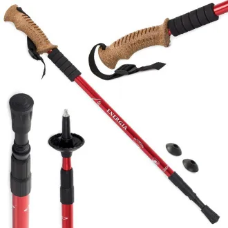 Nordic Walking túrabotok ergonomikus parafa nyéllel, 135 cm, 2 db