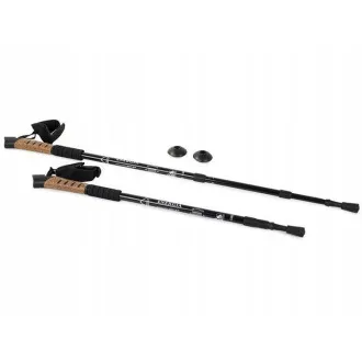 Nordic Walking túrabotok parafa nyéllel, 135 cm, 2 db