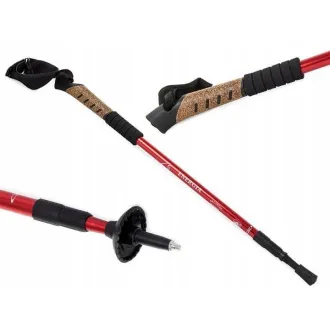 Nordic Walking túrabotok parafa nyéllel, 135 cm, 2 db