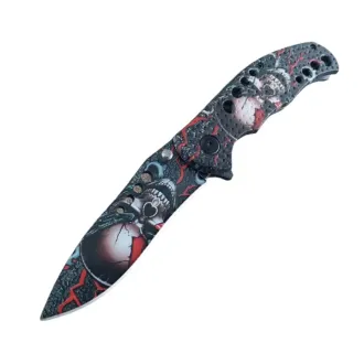 Összecsukható taktikai kés SKULL 20 cm