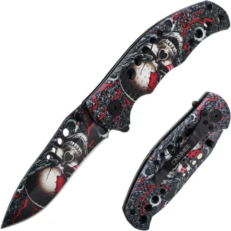 Összecsukható taktikai kés SKULL 20 cm
