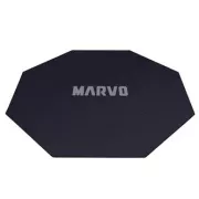 Gaming, székszőnyeg, Marvo, GM02, 1100 x 1100 x 2 mm, fekete, csúszásmentes, ELADÓ