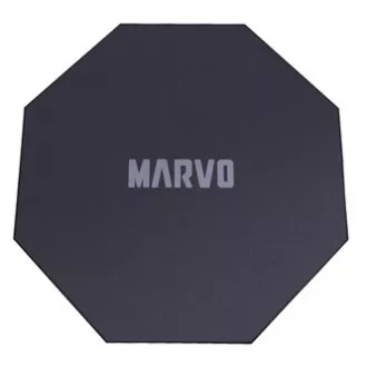 Gaming, székszőnyeg, Marvo, GM02, 1100 x 1100 x 2 mm, fekete, csúszásmentes, ELADÓ