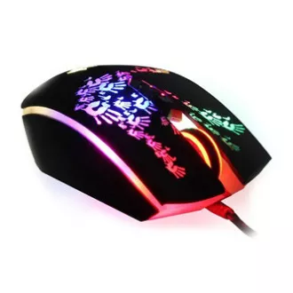 A4Tech BLOODY A60A egér vezetékes, fekete, 6200DPI
