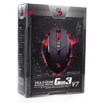 A4Tech Bloody V7 egér vezetékes, fekete, 3200DPI