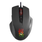 Defender Wolverine GM-700L RGB egér vezetékes, fekete, 12800DPI