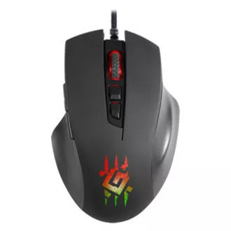 Defender Wolverine GM-700L RGB egér vezetékes, fekete, 12800DPI