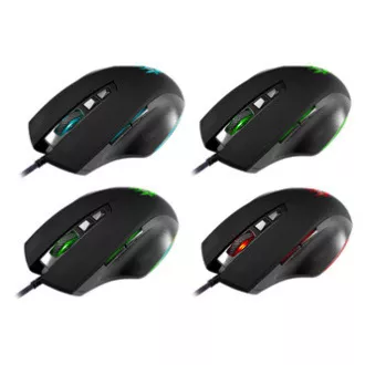 Defender Wolverine GM-700L RGB egér vezetékes, fekete, 12800DPI