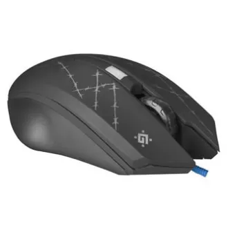 Egér vezetékes, Defender Forced GM-020L, fekete, optikai, 3200DPI