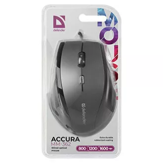 Vezetékes egér, Defender Accura MM-362, fekete, optikai, 1600DPI, ELADÓ Vezetékes egér, Defender Accura MM-362, fekete, optikai, 1600DPI, ELADÓ