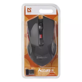 Defender Accura MM-275 vezeték nélküli egér, fekete, 1600DPI