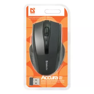 Defender Accura MM-665 vezeték nélküli egér, fekete, 1600DPI Defender Accura MM-665 vezeték nélküli egér, fekete, 1600DPI
