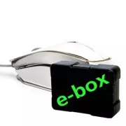 E-blue MOOD egér vezetékes, ezüst, 2400DPI, e-box
